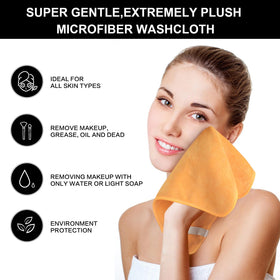 SINLAND Microfiber Facial Cloths drying quickly on a rack