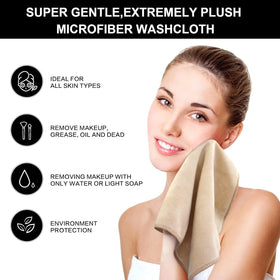 SINLAND Microfiber Facial Cloths in a bathroom setting