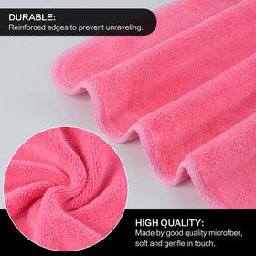 SINLAND Microfiber Facial Cloths in use for makeup removal