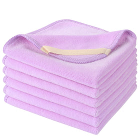 SINLAND Microfiber Facial Cloths light purple front view