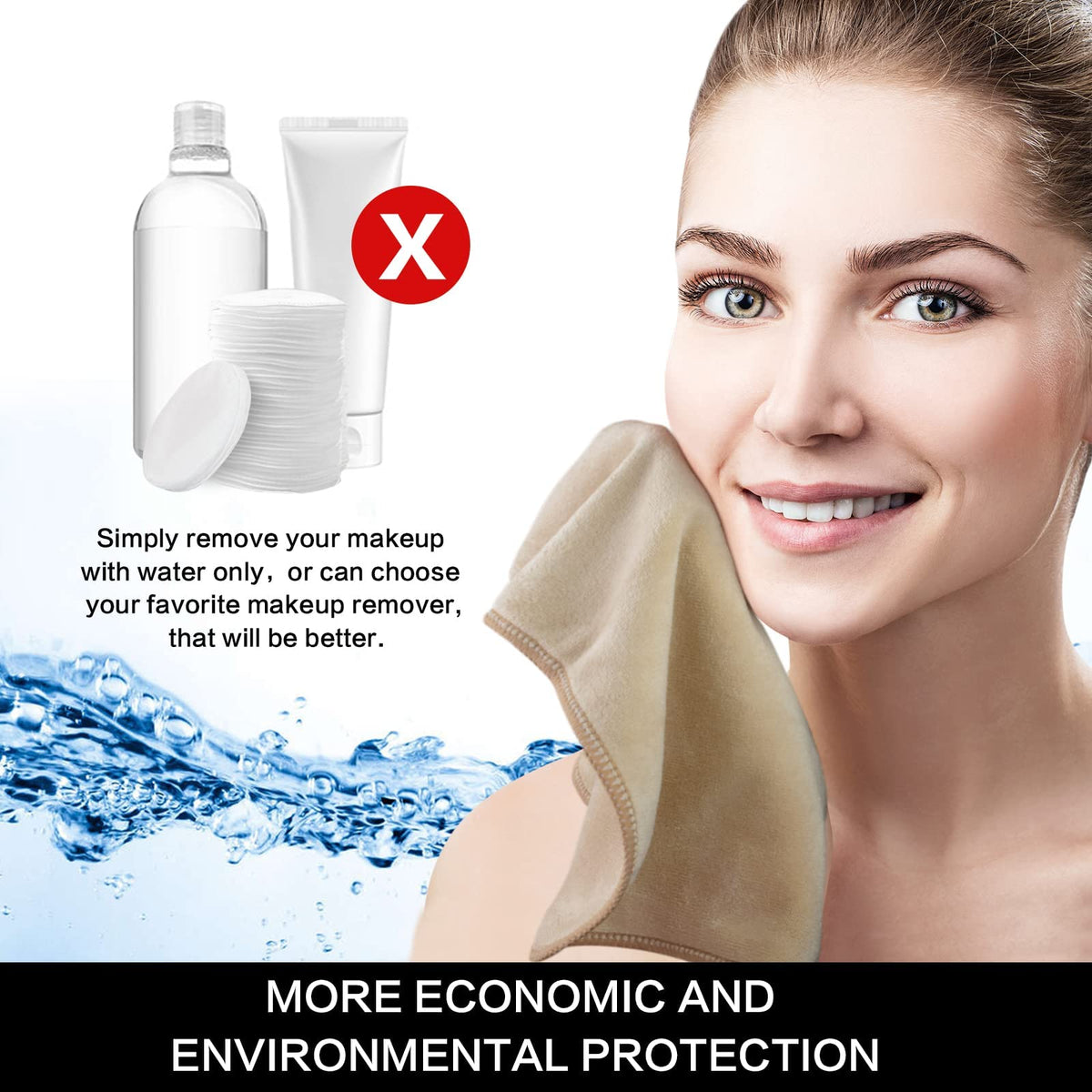 SINLAND Microfiber Facial Cloths package dimensions