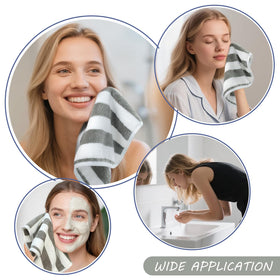 SINLAND Microfiber Facial Cloths showing fast drying feature