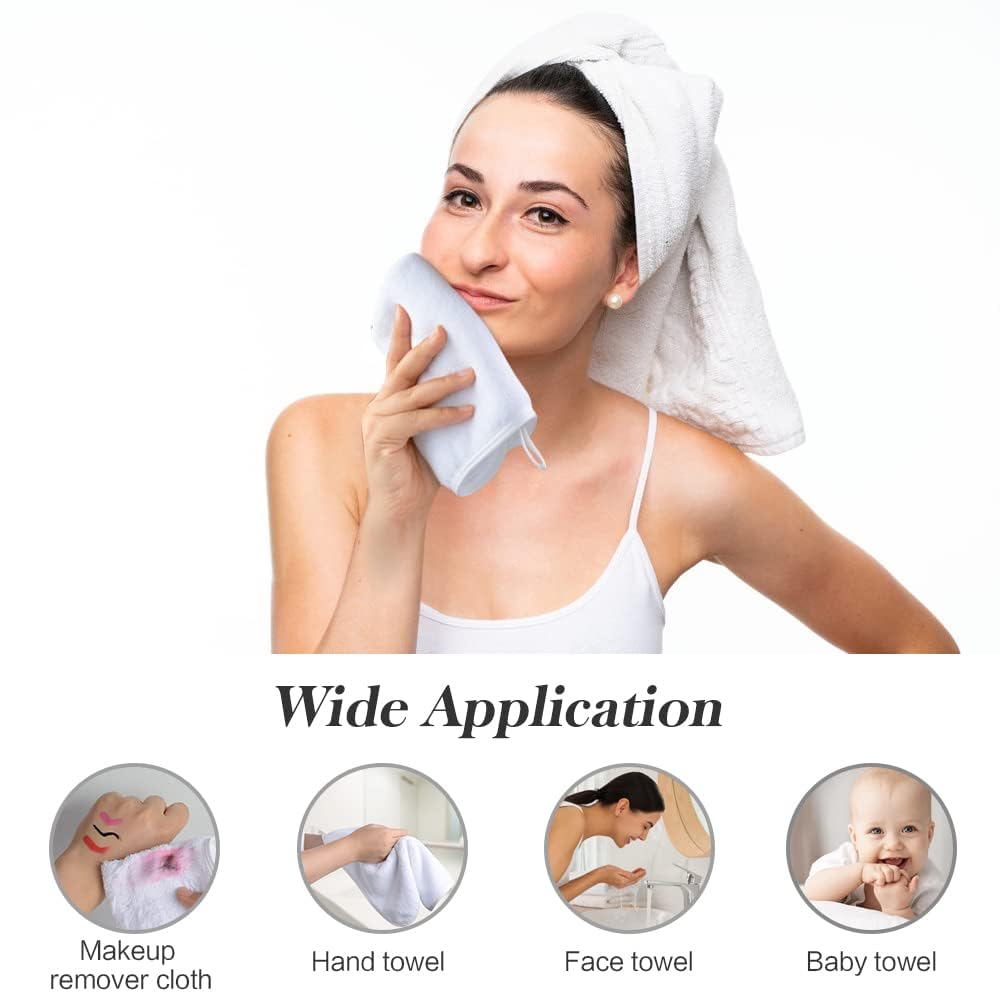 SINLAND Microfiber Facial Cloths showing reinforced edges