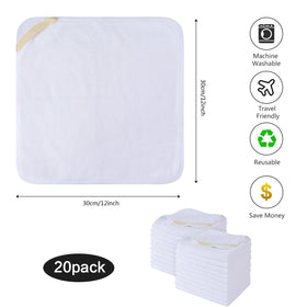 SINLAND Microfiber Facial Cloths showing reinforced edges
