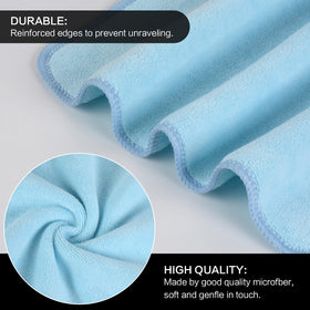 SINLAND Microfiber Facial Cloths stacked neatly
