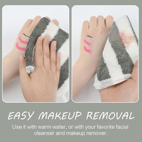 SINLAND Microfiber Facial Cloths stacked neatly