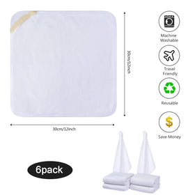 SINLAND Microfiber Facial Cloths stacked showing 6 pack