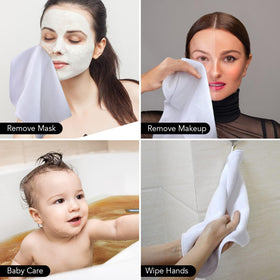 SINLAND Microfiber Facial Cloths with light soap for cleansing