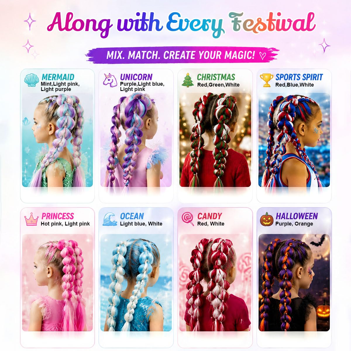 Siphis 26 Inch Dark Purple Braiding Hair Extensions in packaging
