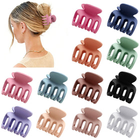 Sisiaipu 12Pcs Hair Clips arranged by color