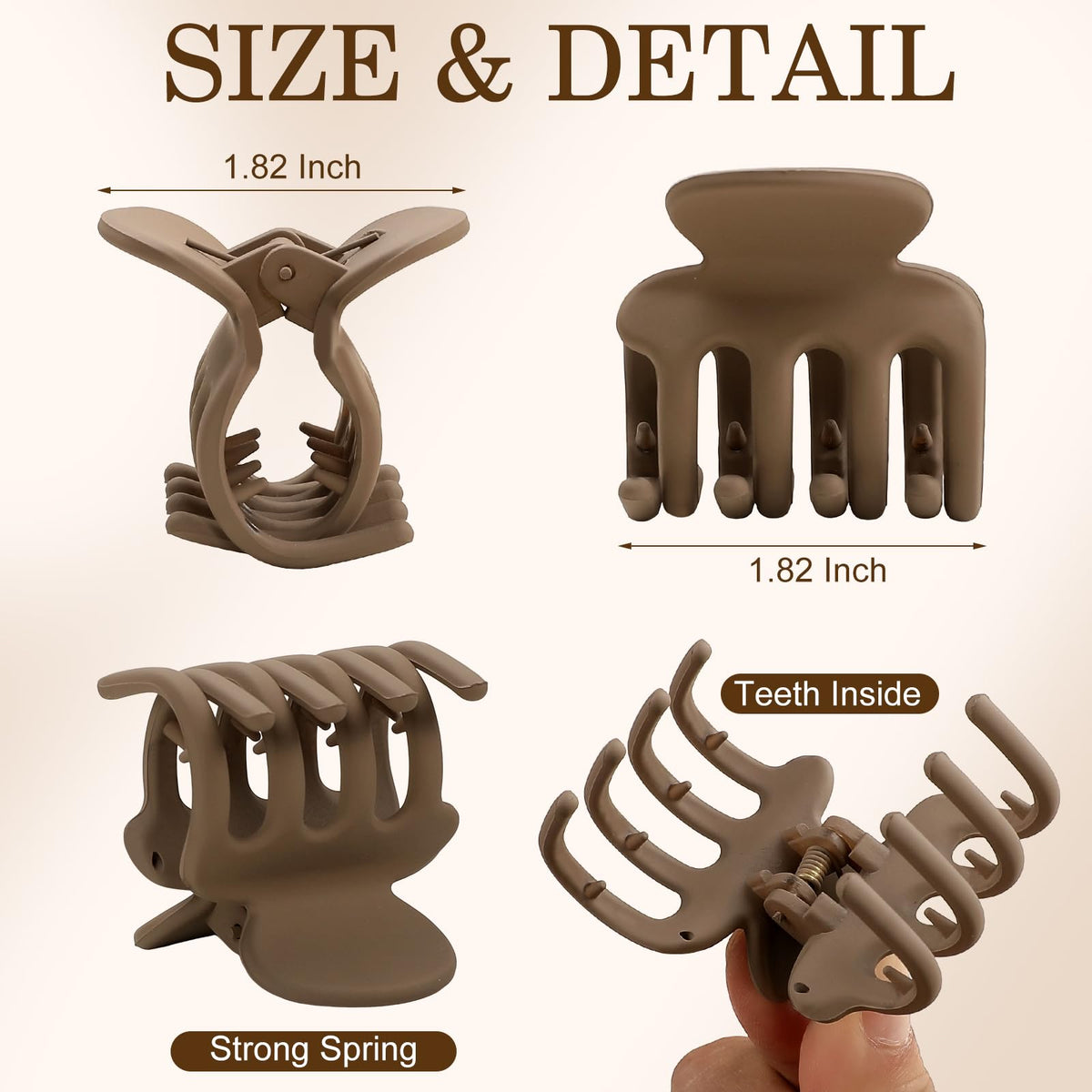 Sisiaipu 12Pcs Hair Clips displayed in packaging