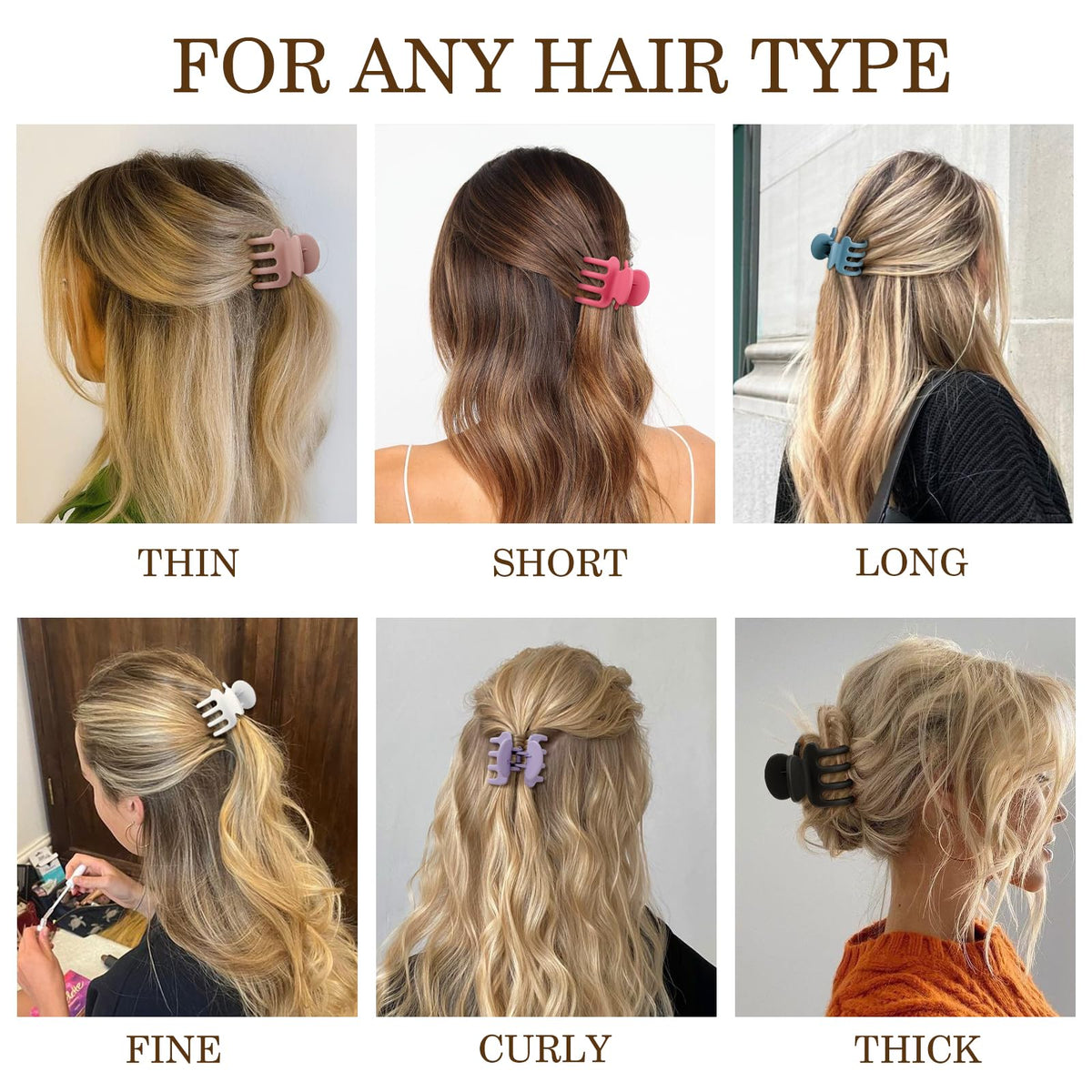 Sisiaipu 12Pcs Hair Clips showing strong hold