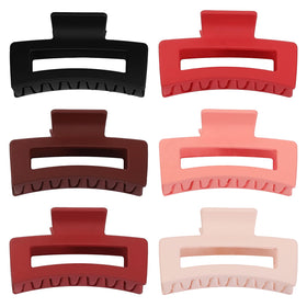 Sisiaipu 3.5 Inch Medium Hair Claw Clip in Scalet