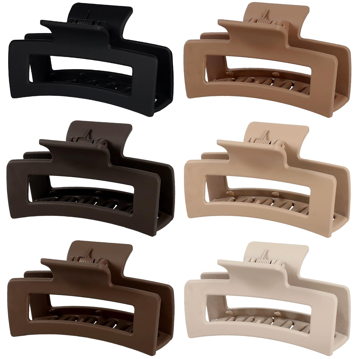 Sisiaipu 3.5-inch medium hair claw clips in assorted colours