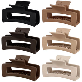 Sisiaipu 3.5-inch medium hair claw clips in assorted colours
