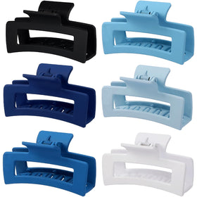 Sisiaipu 3.5 Inch Medium Hair Claw Clips in assorted colours