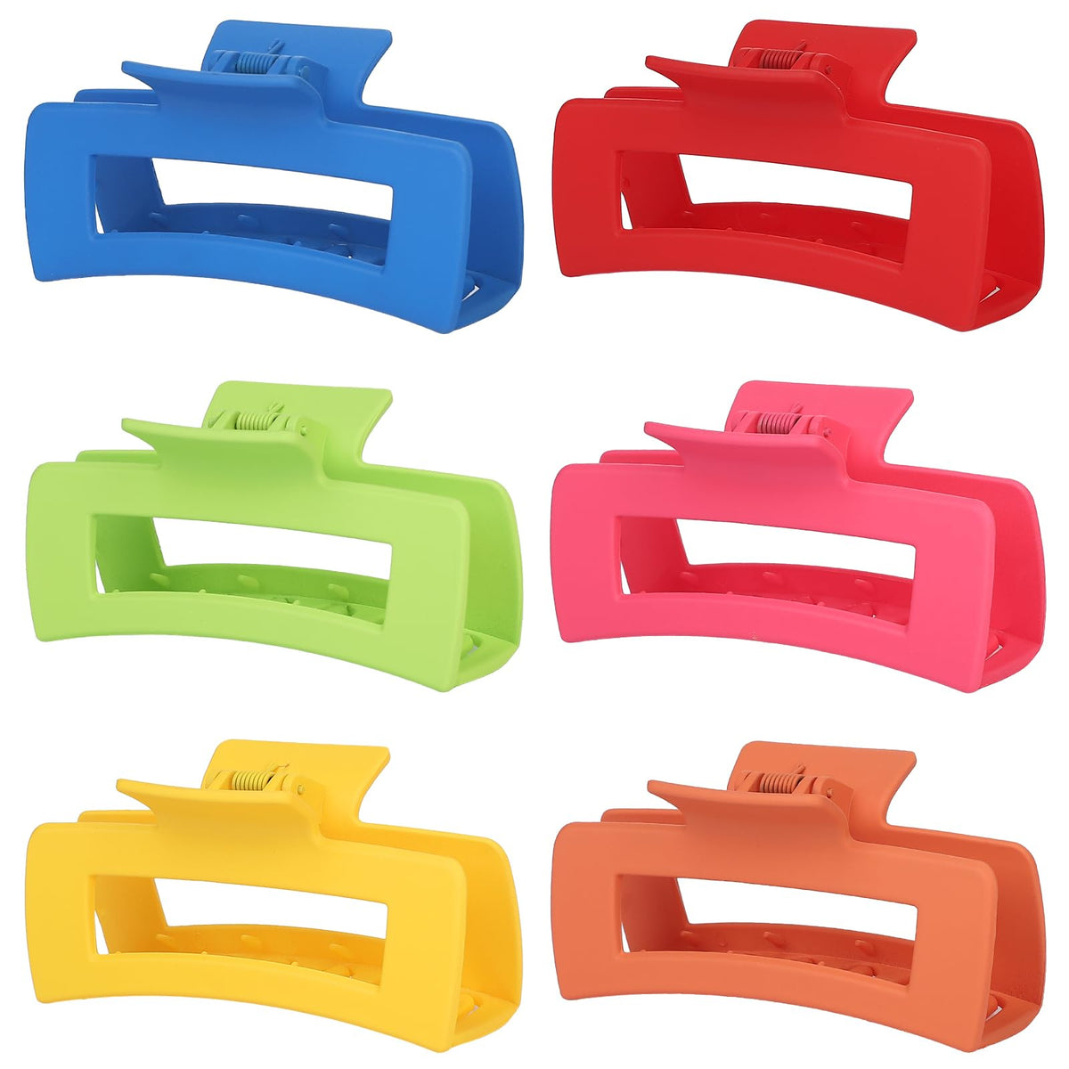 Sisiaipu 4 Inch Big Hair Claw Clips in assorted colours