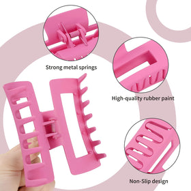 Sisiaipu 4 Inch Large Hair Claw Clip in purple colour