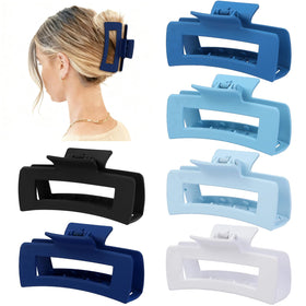 Sisiaipu 4 Inch Large Hair Claw Clips displayed in a vibrant array of colours