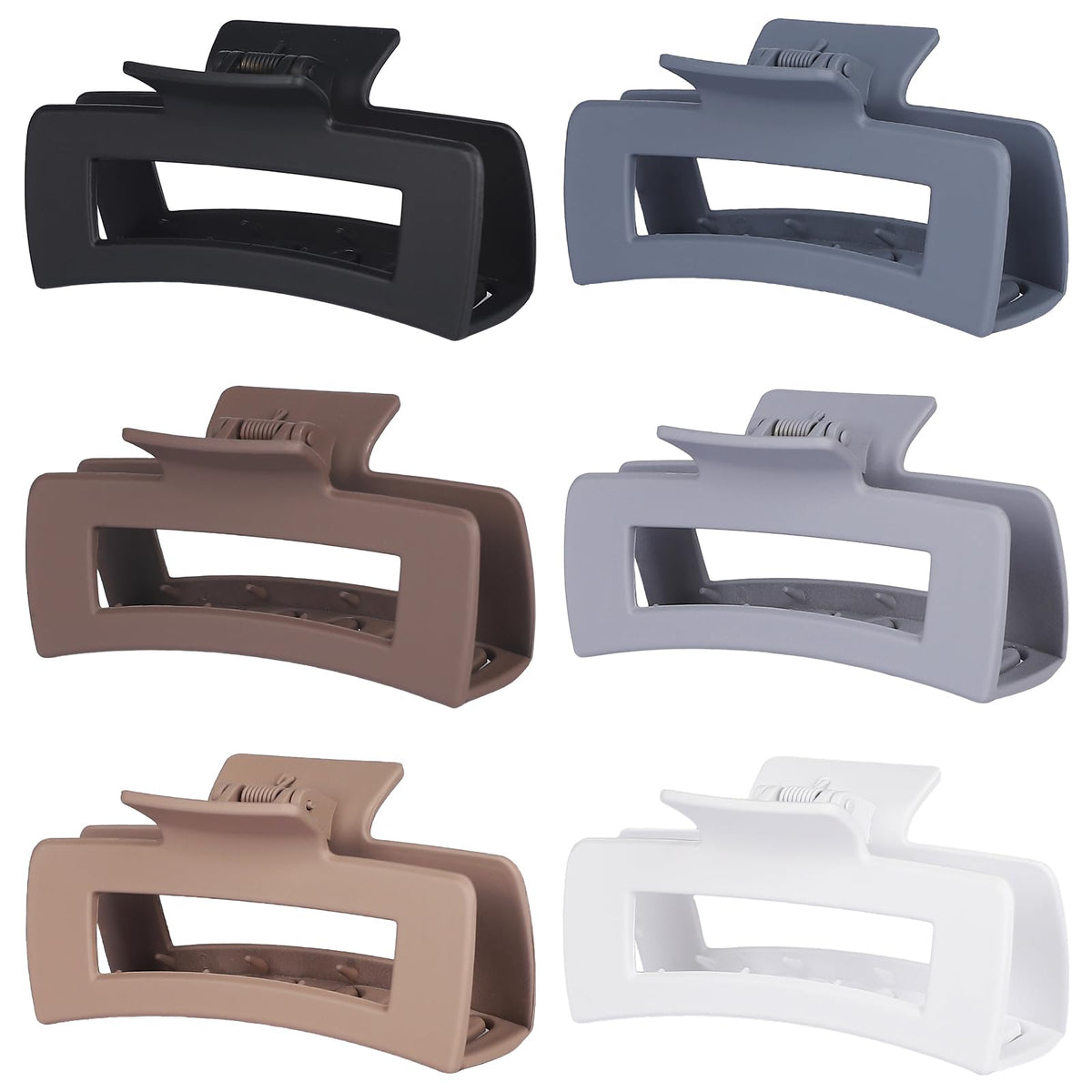 Sisiaipu 4 Inch large hair claw clips set in assorted colours