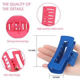 Sisiaipu hair claw clip close-up showing strong metal springs