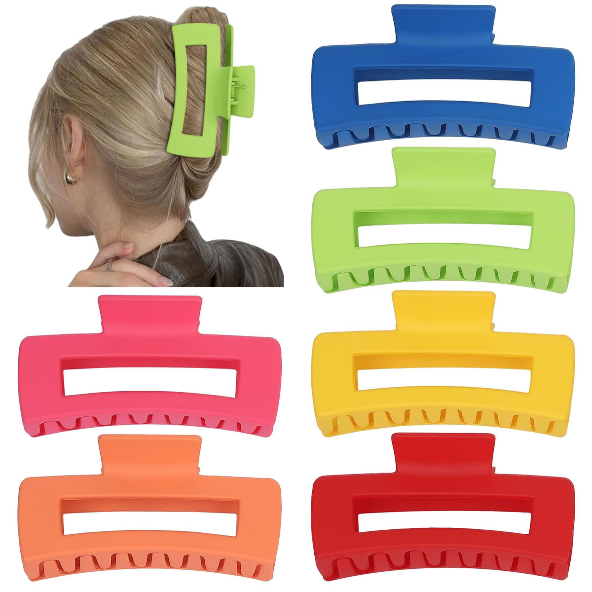 Sisiaipu hair claw clips displayed in a pack