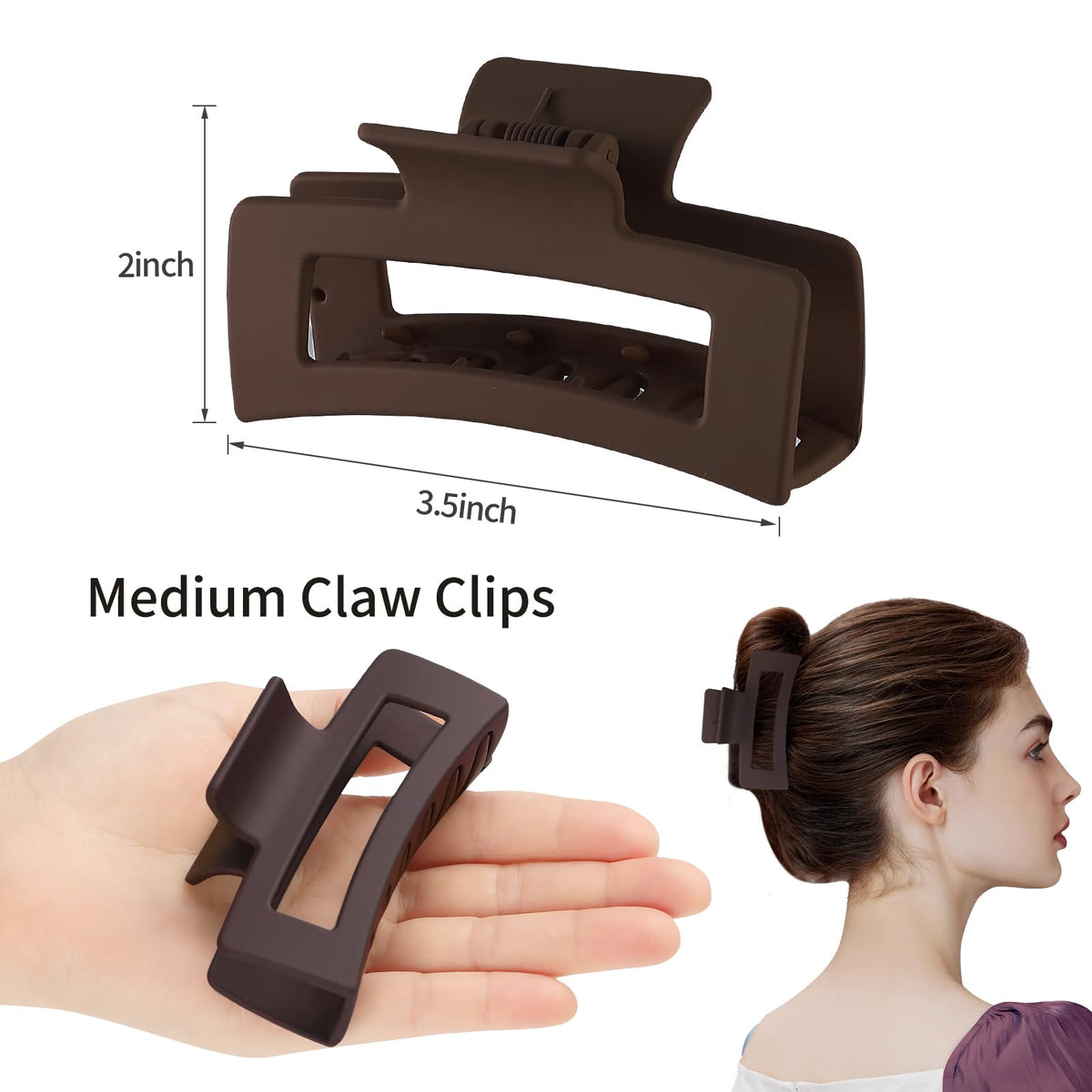 Sisiaipu hair claw clips displayed in a stylish arrangement