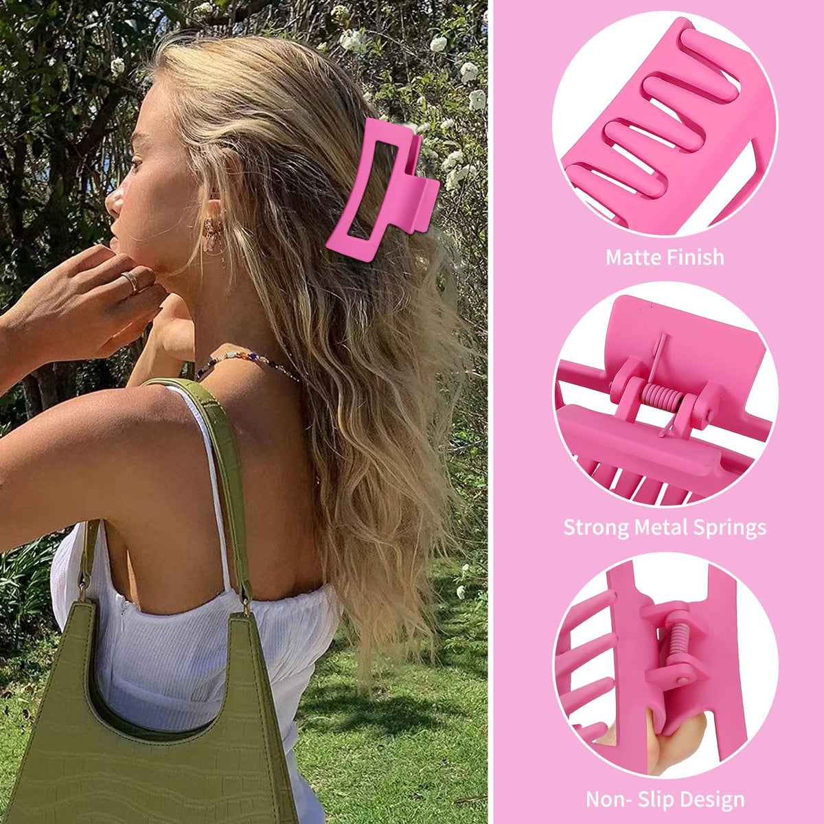 Sisiaipu hair claw clips displayed in a stylish arrangement