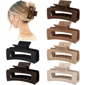 Sisiaipu hair claw clips in various colours on a white background