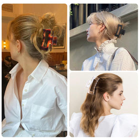 Sisiaipu hair clips being used to hold hair up while applying makeup
