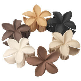 Sisiaipu Hawaiian Plumeria flower claw hair clips in assorted colours