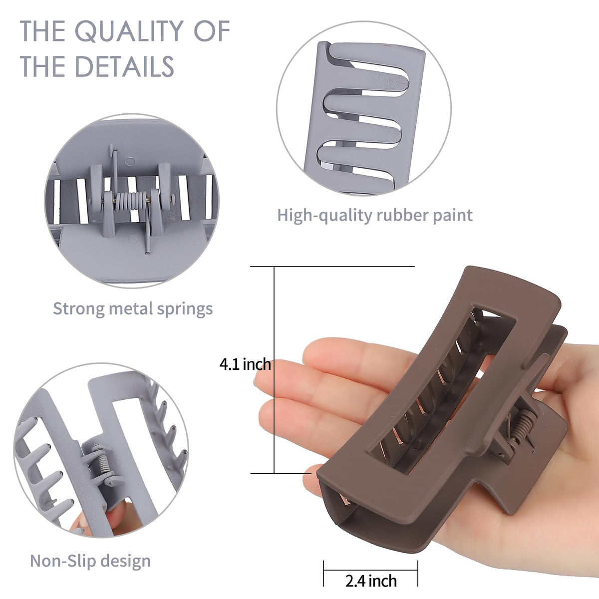 Sisiaipu large hair claw clip holding thick hair