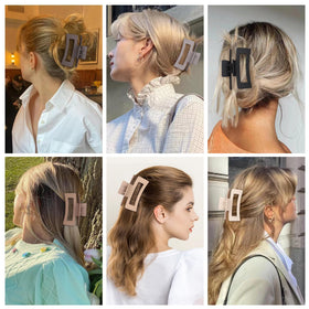 Sisiaipu Medium Claw Clip in Light Brown and Beige