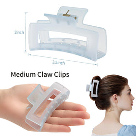 Sisiaipu medium hair claw clip in green with strong grip