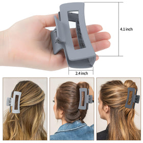 Sisiaipu rectangular claw clip showing strong metal springs