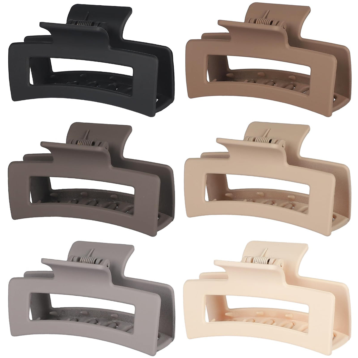 Sisiaipu Square Hair Clips in assorted colours front view