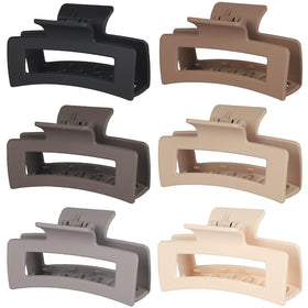 Sisiaipu Square Hair Clips in assorted colours front view