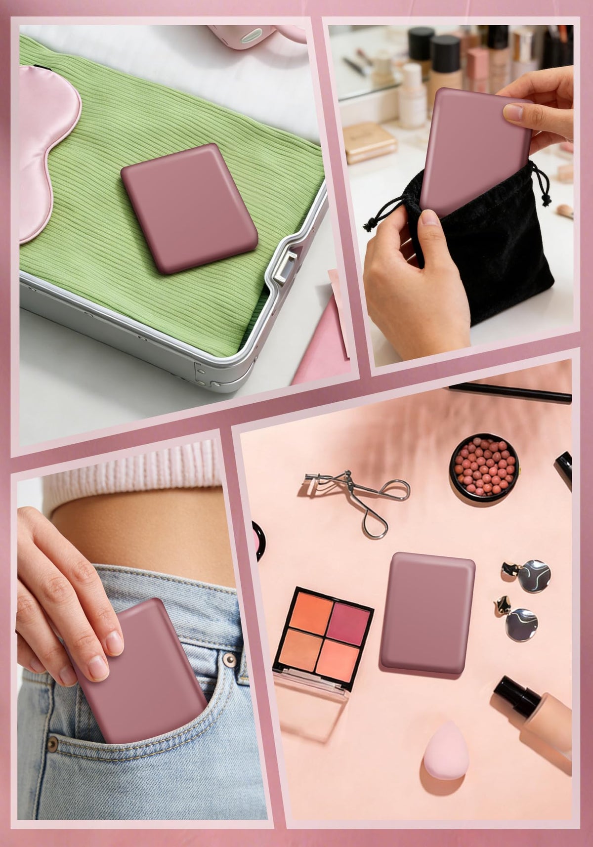 SisKokoro Compact Mirror displayed in gift-ready box