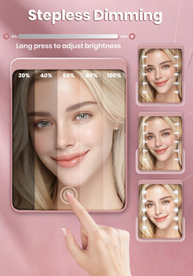 SisKokoro Compact Mirror with adjustable lighting modes