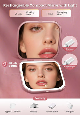 SisKokoro Mirror with USB-C charging cable