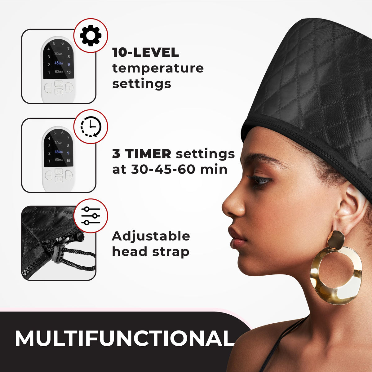 SISWOW Hair Steamer Cap in use at home