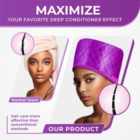 SISWOW Hair Steamer Cap on a model during use