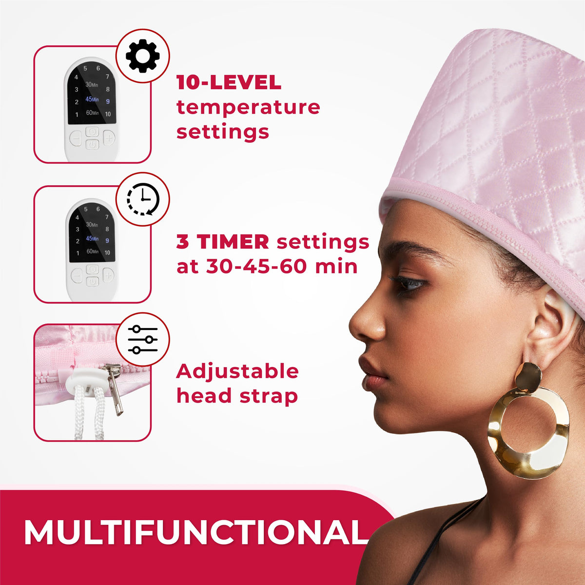 SISWOW Thermal Steamer Cap in use at home
