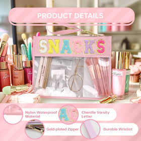 Siwara waterproof pouch with cosmetics inside