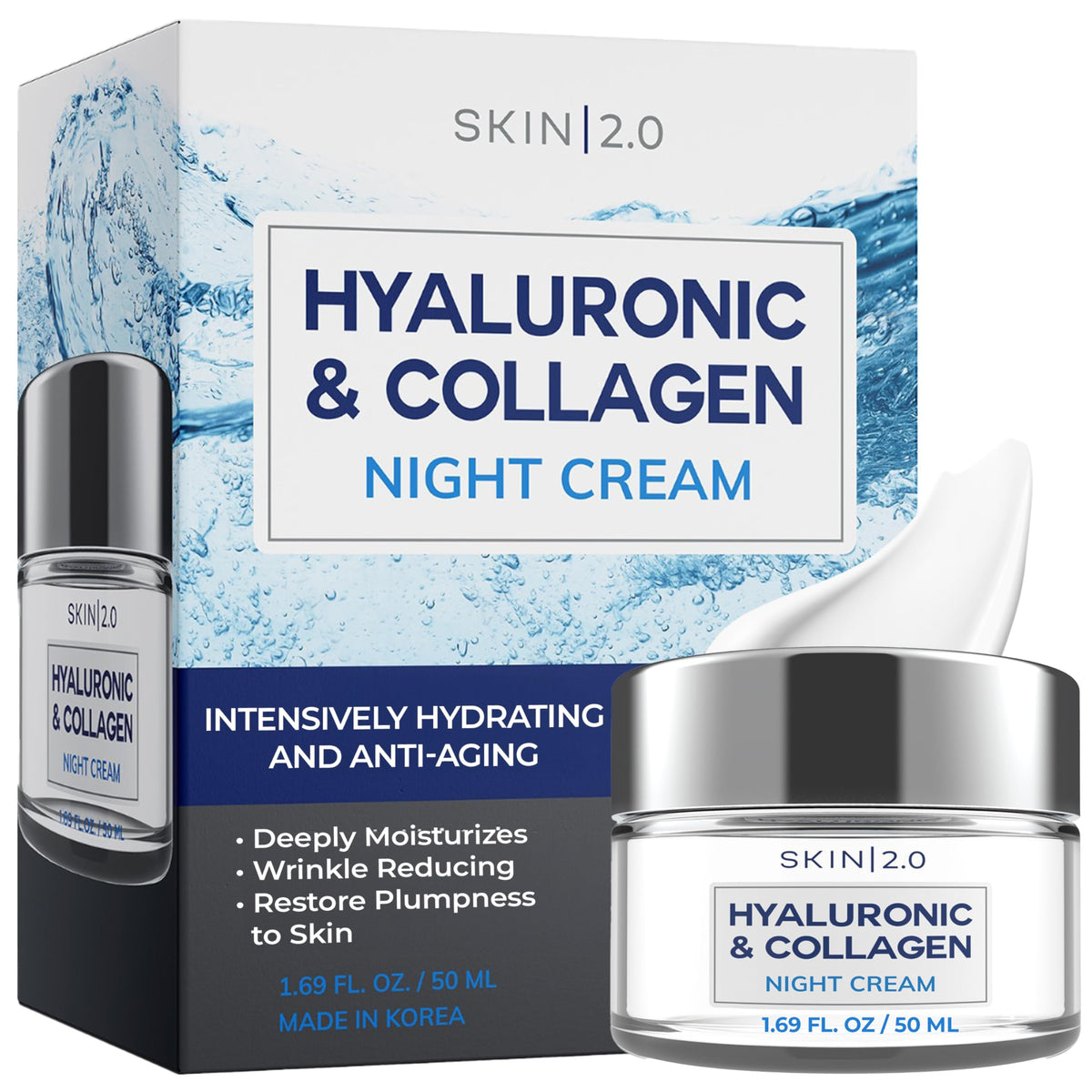 Skin 2.0 Hyaluronic & Collagen Night Cream front view