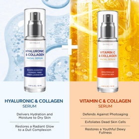 Skin 2.0 Hyaluronic & Collagen serum application on skin
