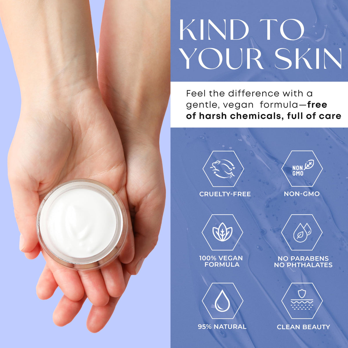 Skin 2.0 moisturizer application on face