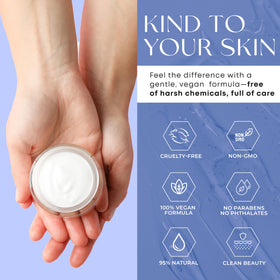 Skin 2.0 moisturizer application on face