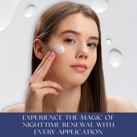 Skin 2.0 Night Cream application on skin