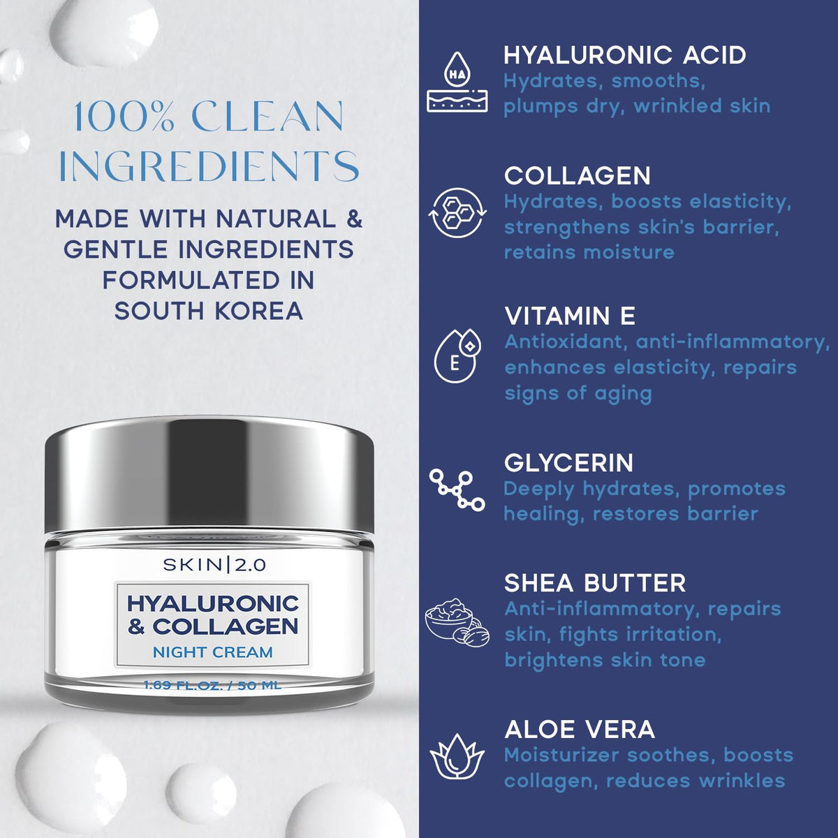 Skin 2.0 Night Cream packaging side view